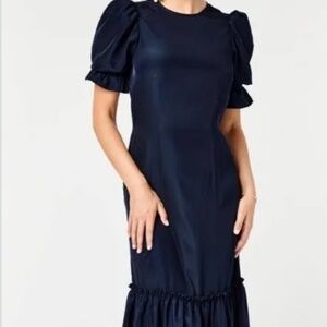 Cartolina Nantucket The Khaki Midnight Navy Dress